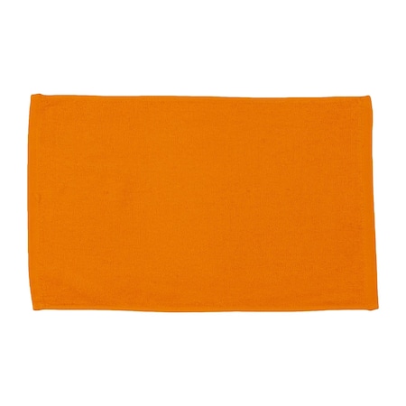 Light Weight Terry 100% Cotton Sports Face Towel 11 Inch X 18 Inch Orange
